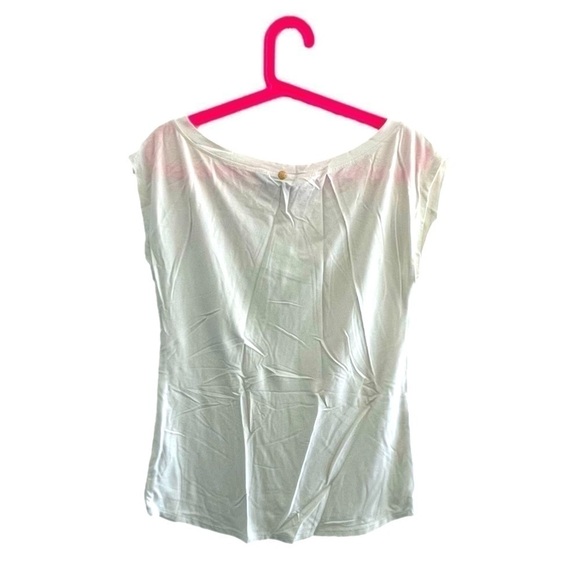 Trina Turk White Boat Neck Tank Top size S - Picture 2 of 4